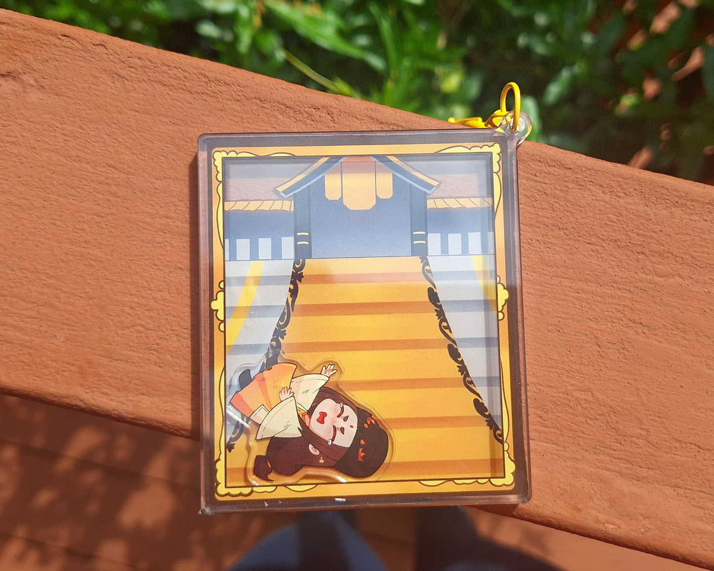 Clear Acrylic Shaker Keychain