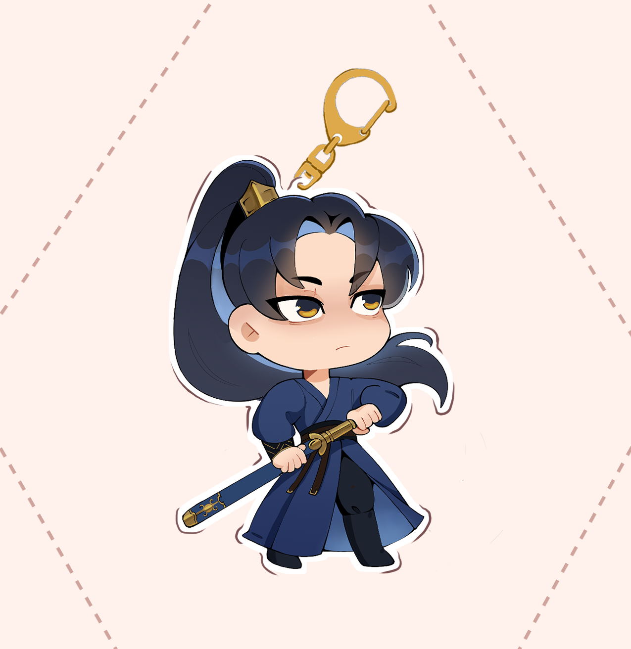 Li Jinglong Epoxy Keychain